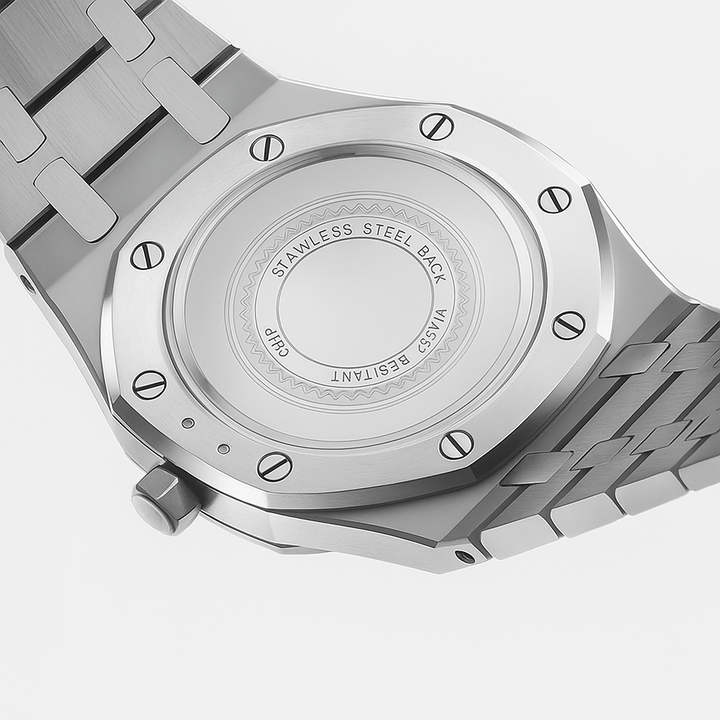 Mens Wristwatch Stainless Steel Case 41mm Elegant Design