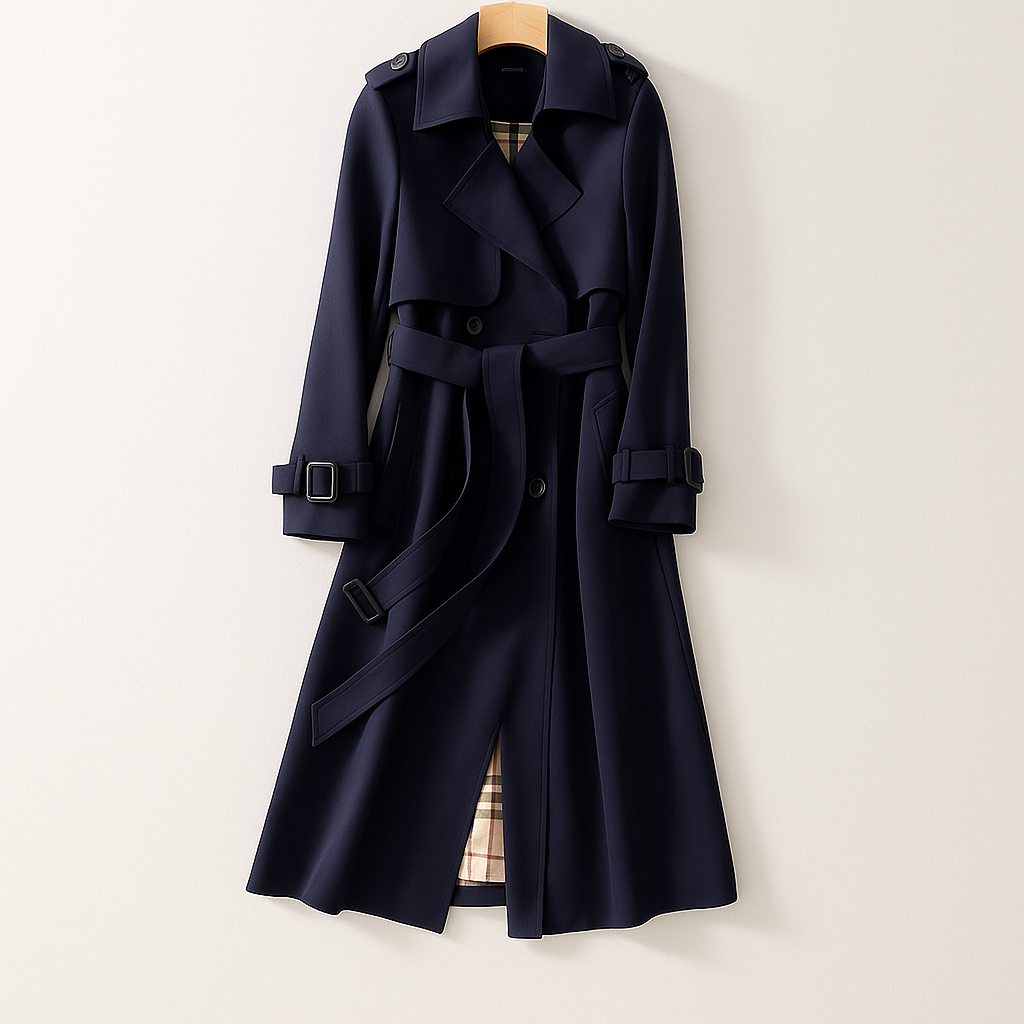 Womens Trench Coat Lightweight Timeless Classic Fit
