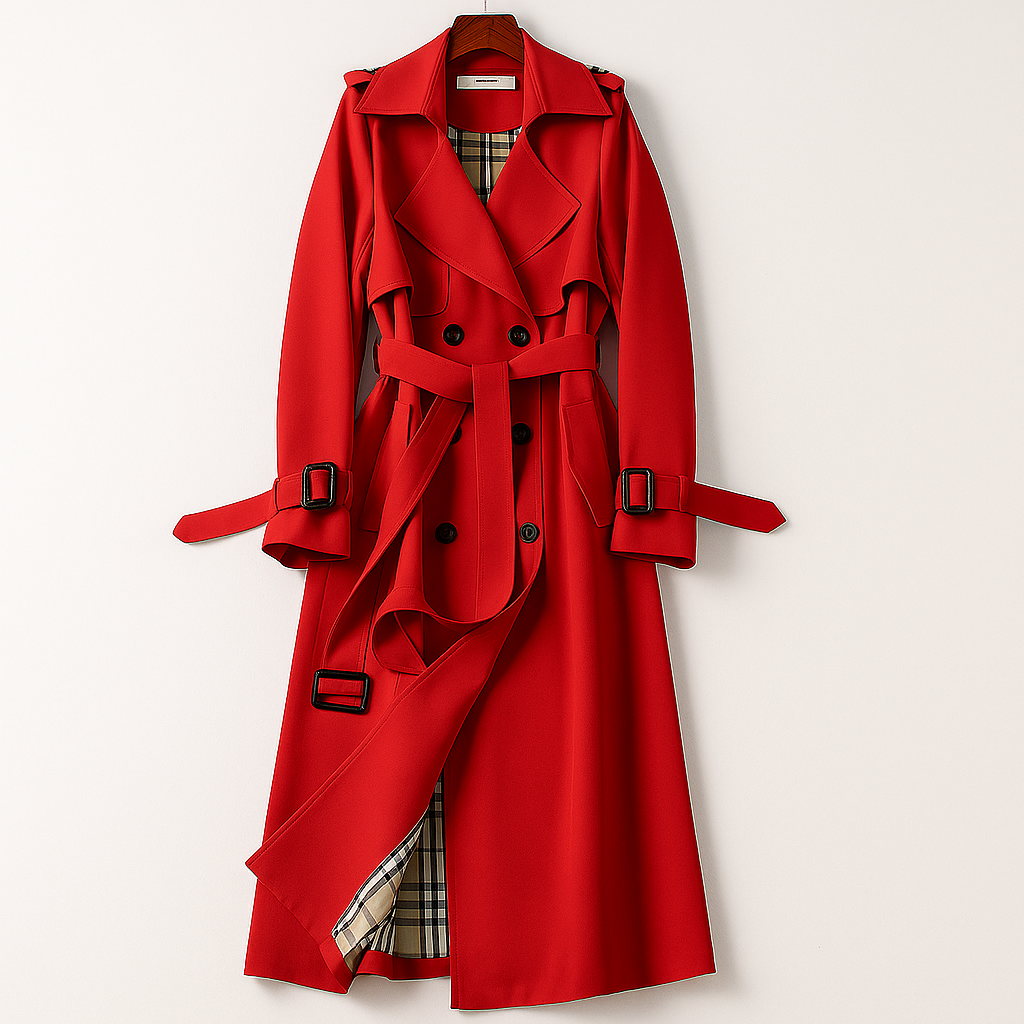 Womens Trench Coat Lightweight Timeless Classic Fit