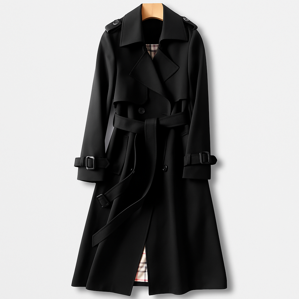 Womens Trench Coat Lightweight Timeless Classic Fit