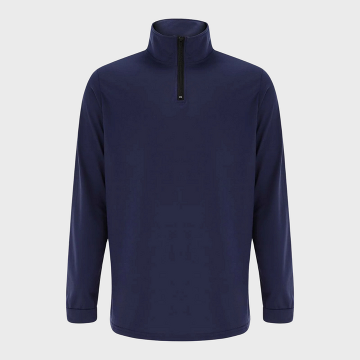 Mens Quarter-Zip Jumper Knit Pullover