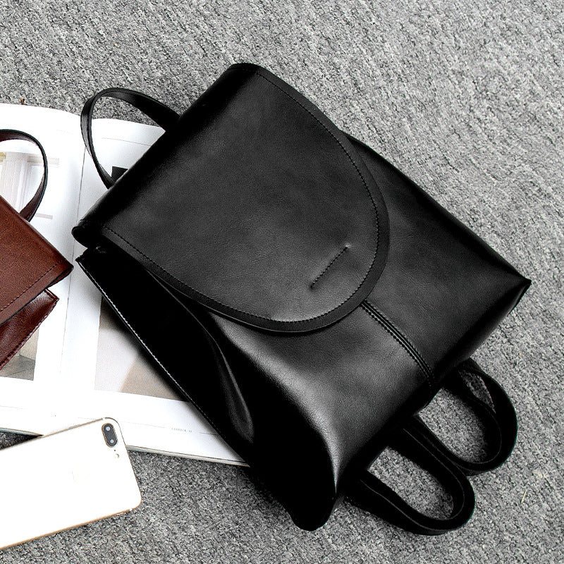 Womens Leather Backpack Classic Design