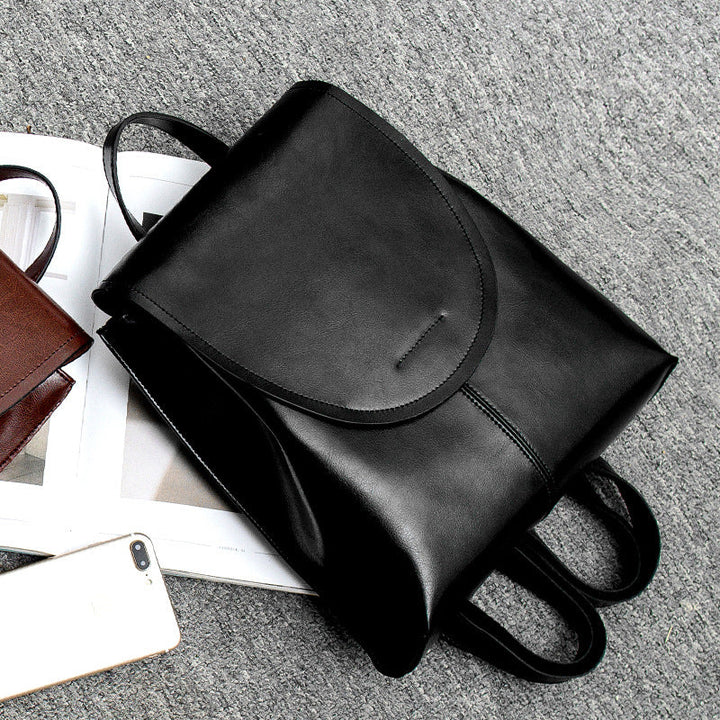 Womens Leather Backpack Classic Design