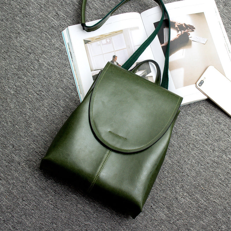 Womens Leather Backpack Classic Design
