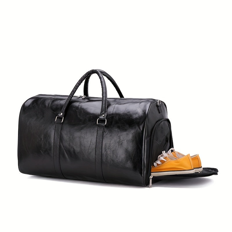 Unisex Travel Bag PU Leather Durable Design