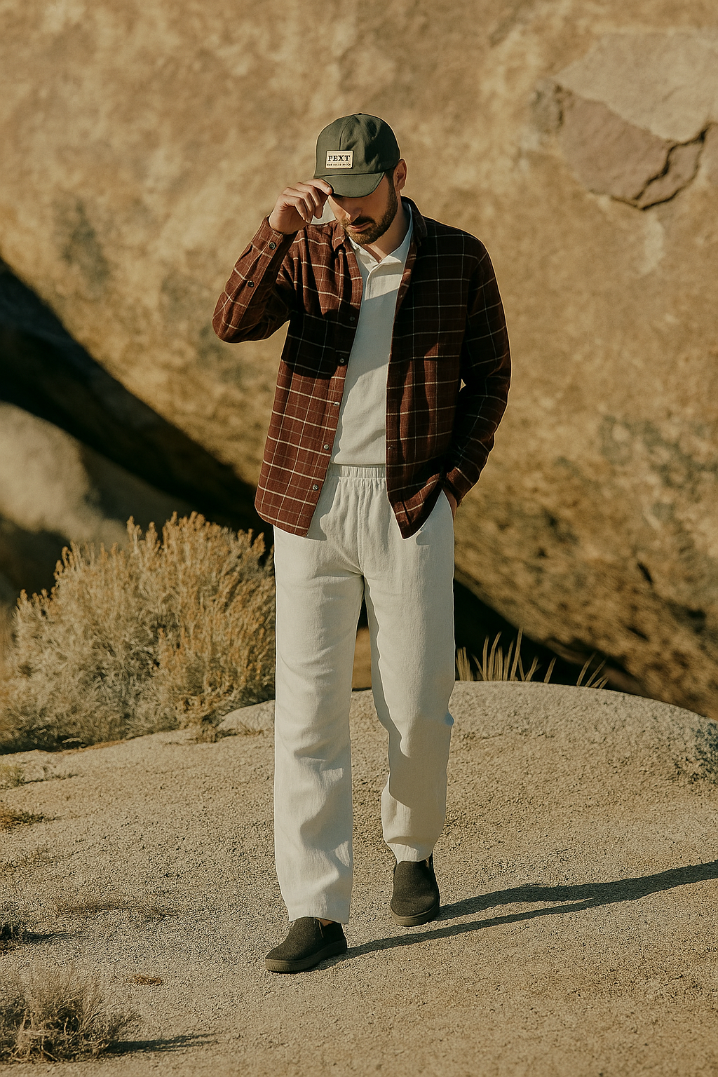 Mens Linen Trousers Summer Lightweight Relaxed Fit
