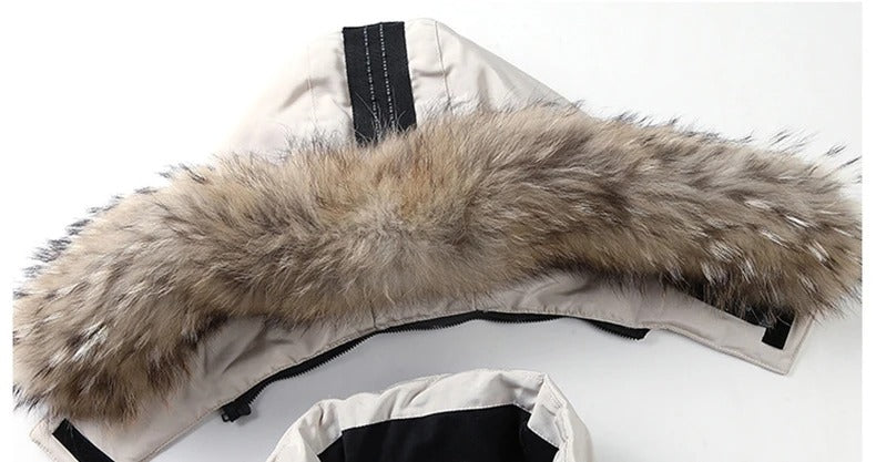 Mens Hooded Winter Parka Jacket Insulated Warm