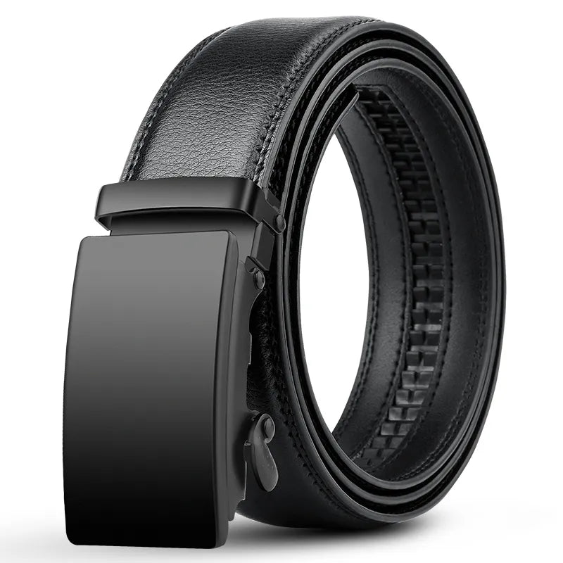 Mens Leather Automatic Buckle Belt - BritishMode