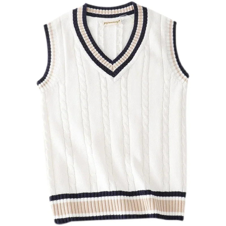 Mens Sleeveless Jumper Vest Classic Fit - BritishMode