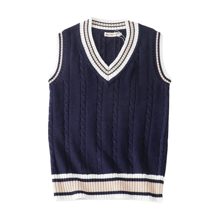 Mens Sleeveless Jumper Vest Classic Fit