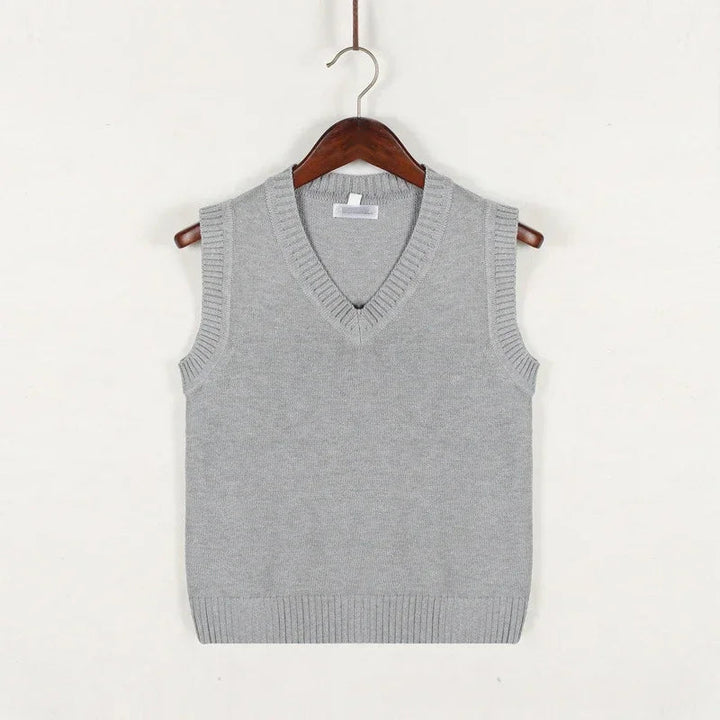 Mens Sleeveless Jumper Vest Classic Fit
