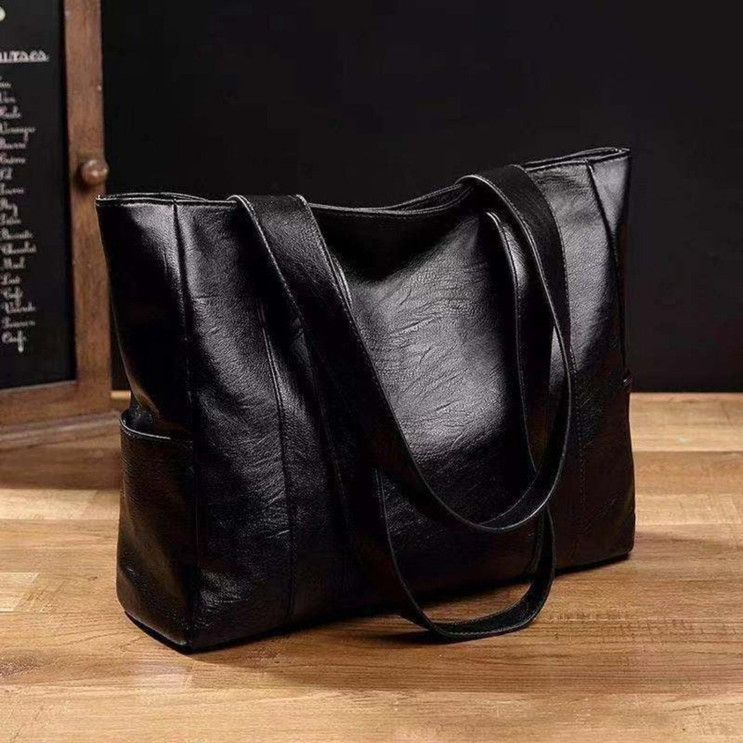 Womens Tote Bag Genuine Leather Basic Style - BritishMode