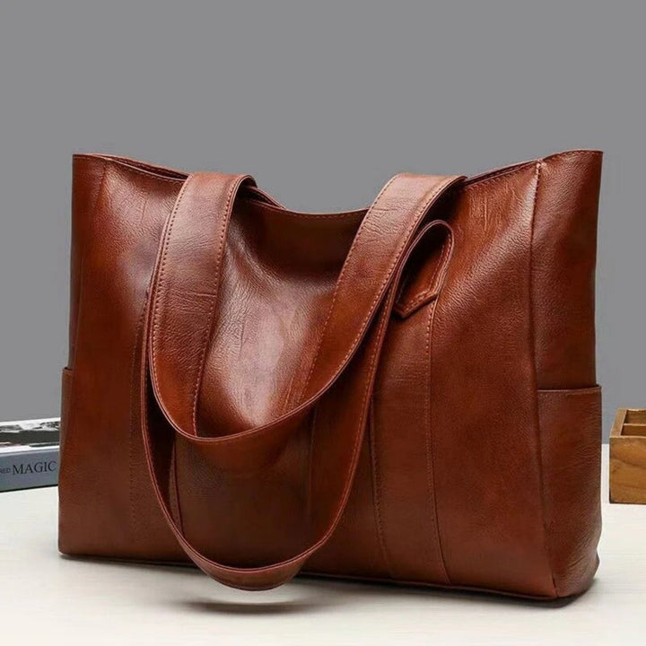 Womens Tote Bag Genuine Leather Basic Style
