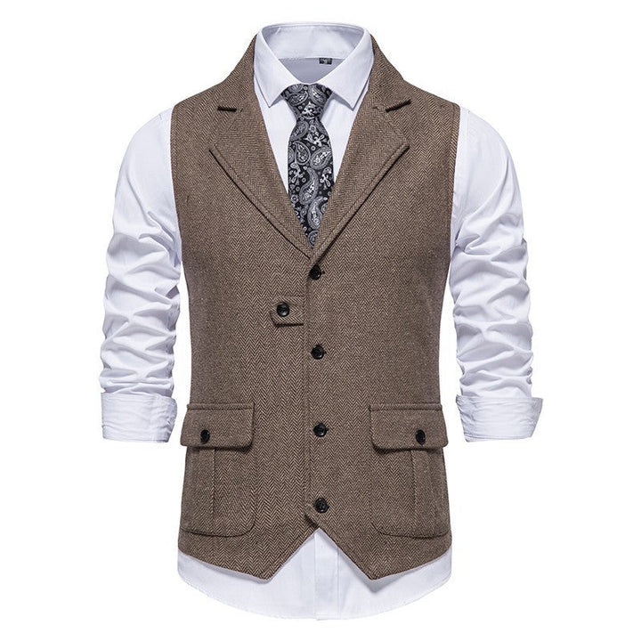 Mens Suit Vest Vintage Style Classic Fit - BritishMode