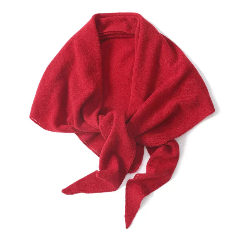 Womens Wool Triangle Scarf Warm Stylish Autumn Winter