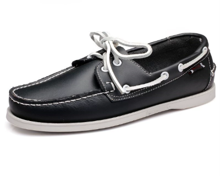 Mens Leather Slip-On Loafers Classic Fit