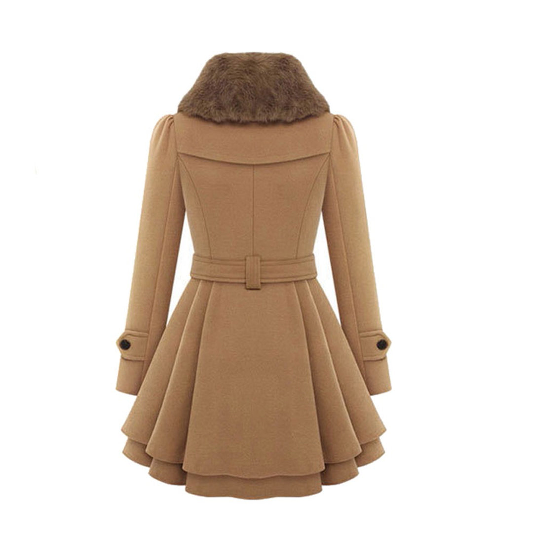 Womens Long Winter Coat with Warm Insulation