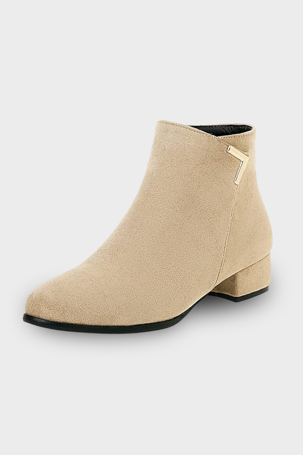 Womens Leather Ankle Boots Classic Fit - BritishMode