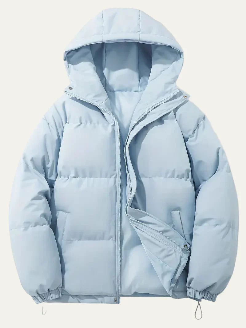 Mens Mid-Length Coat with Notched Collar Classic Fit
