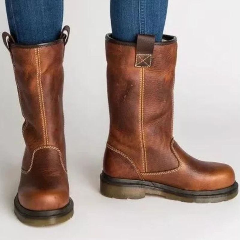Mens Slip-On Ankle Boots Comfortable Fit