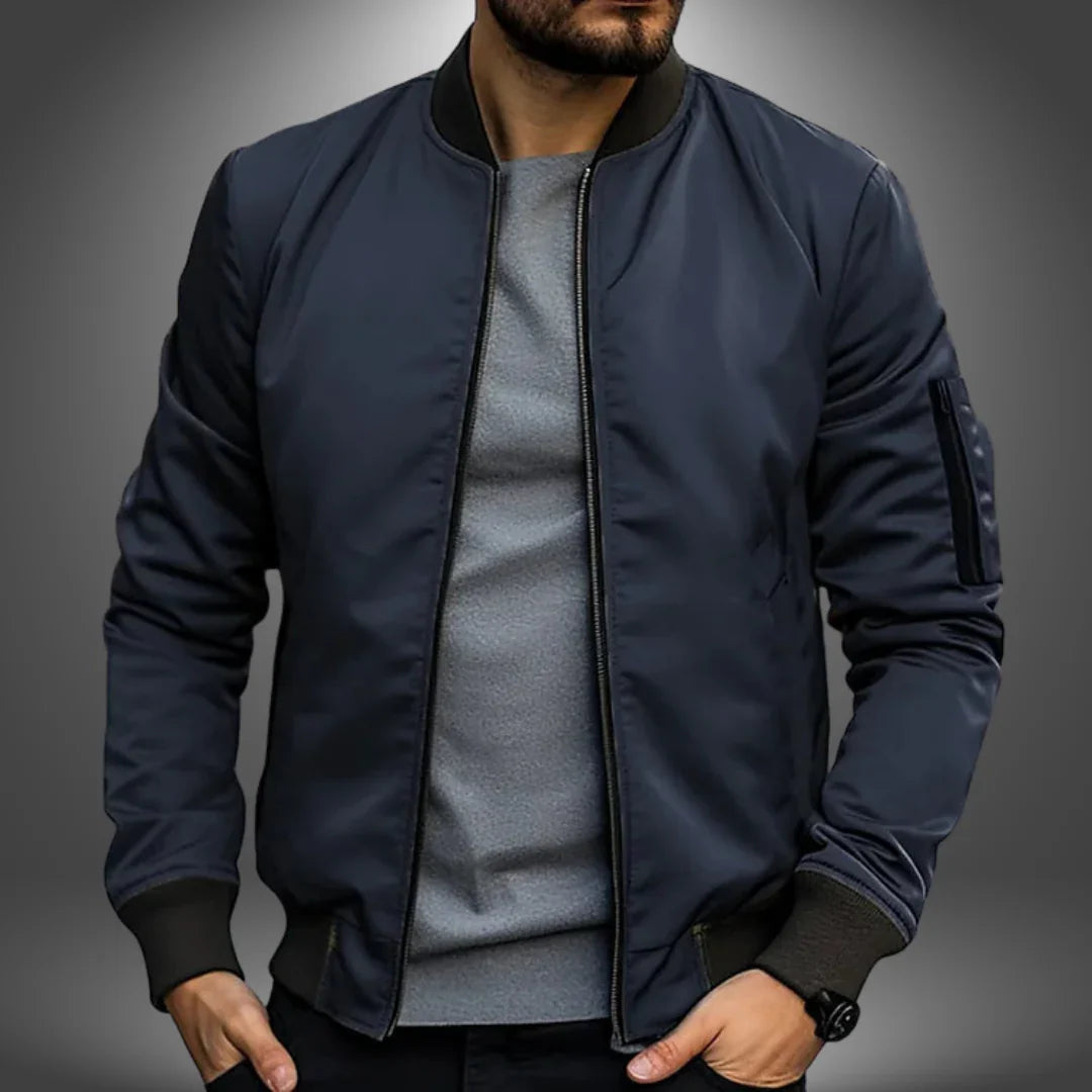 Mens Lightweight Bomber Jacket Stylish Fit - BritishMode