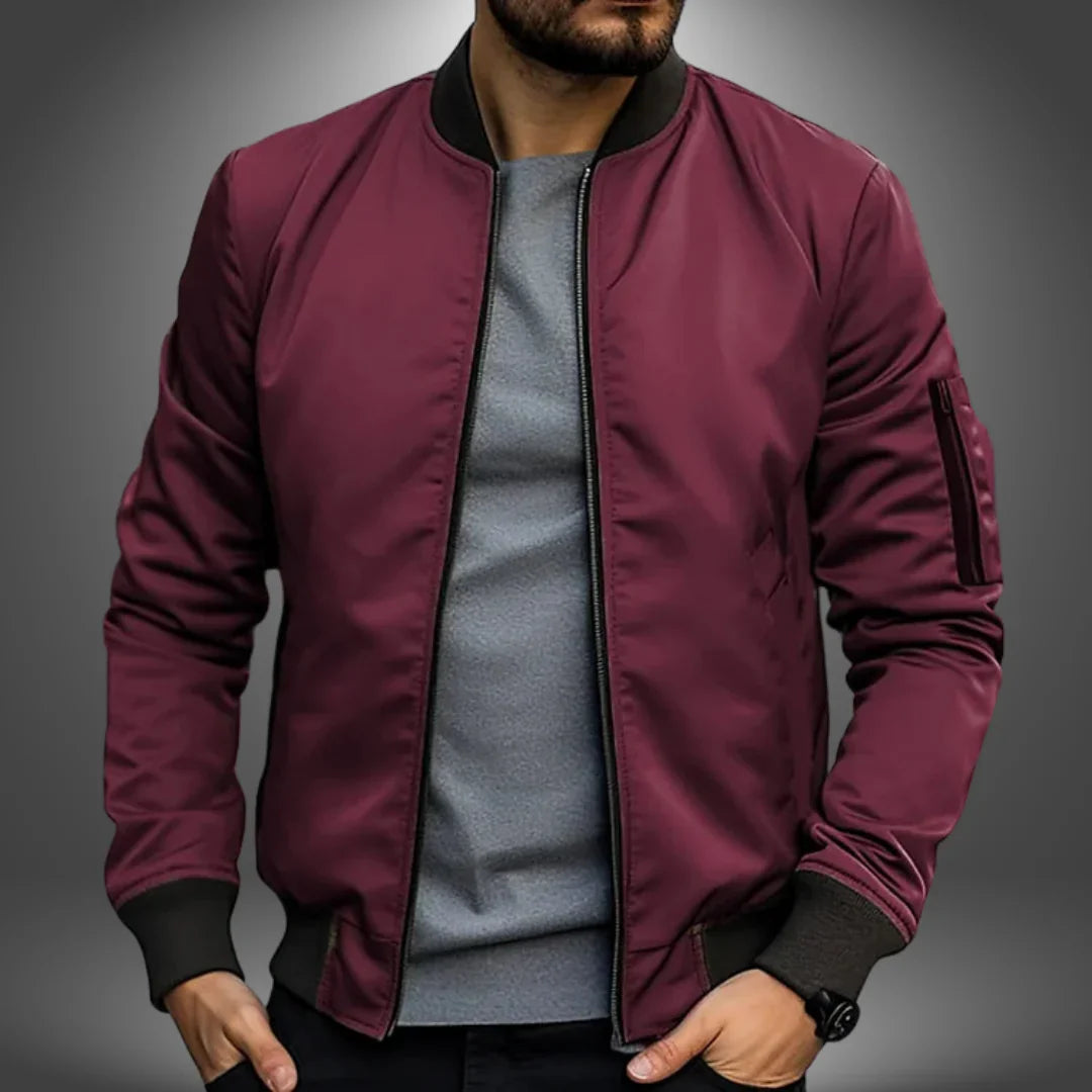 Mens Lightweight Bomber Jacket Stylish Fit