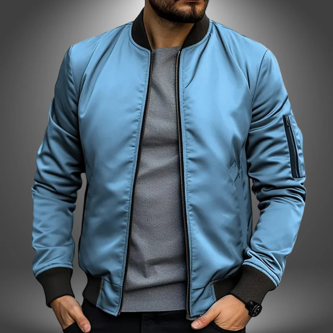 Mens Lightweight Bomber Jacket Stylish Fit