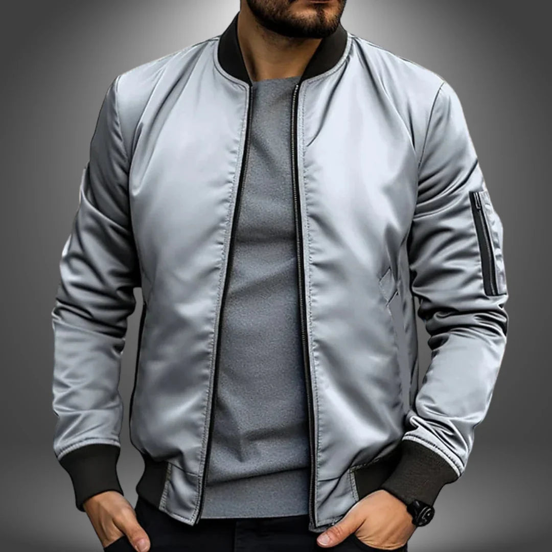 Mens Lightweight Bomber Jacket Stylish Fit