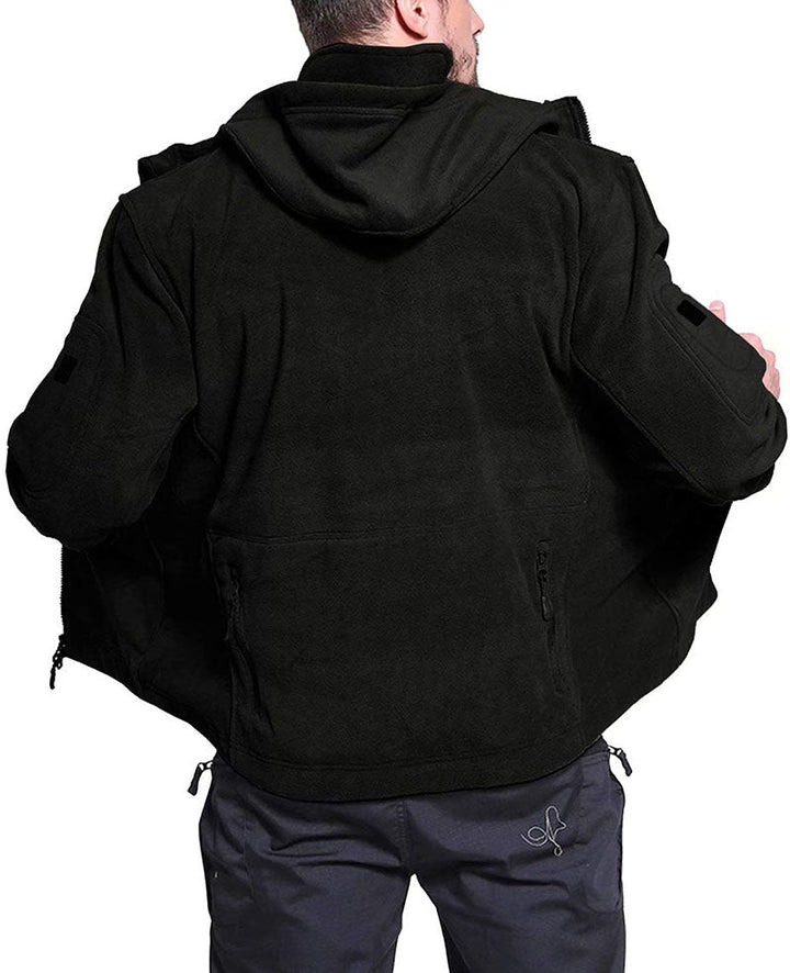 Mens Fleece Jacket Windproof Comfortable Fit