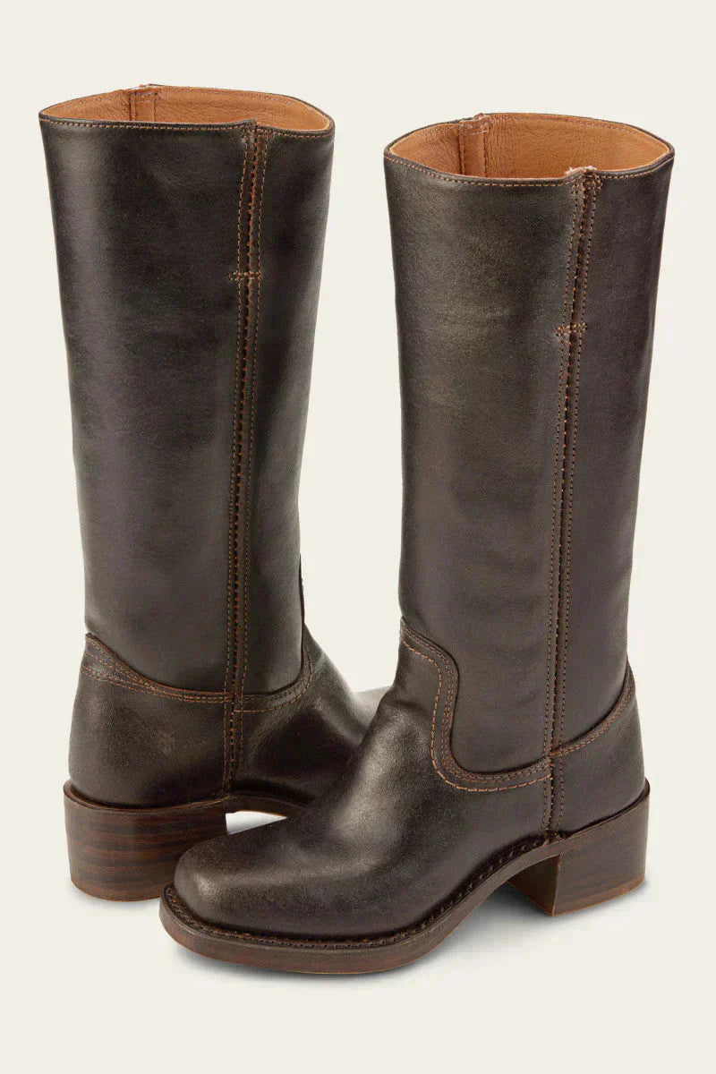 Womens Leather Campus Boots Classic Style - BritishMode
