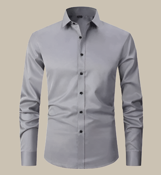 Mens Casual Shirt Stretch Fabric Regular Fit