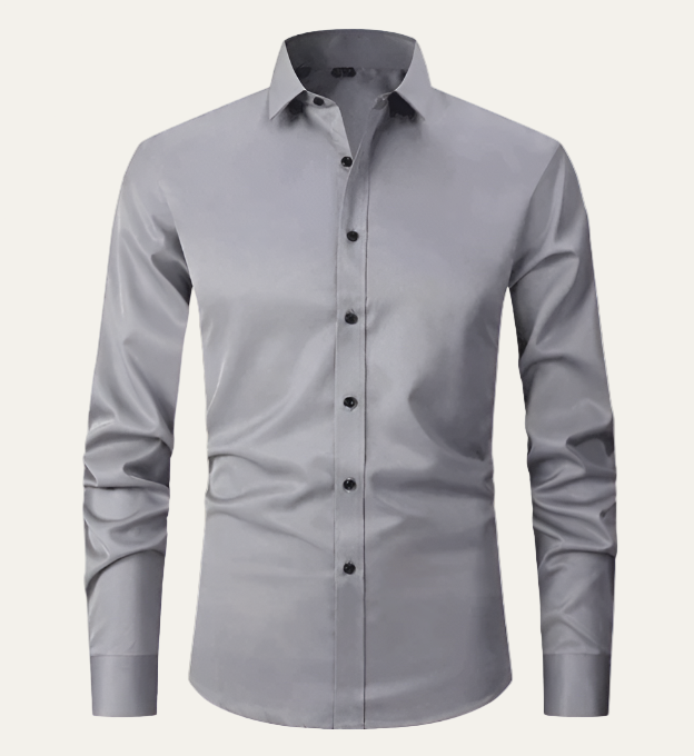 Mens Dress Shirt Cotton Slim Fit Long Sleeve