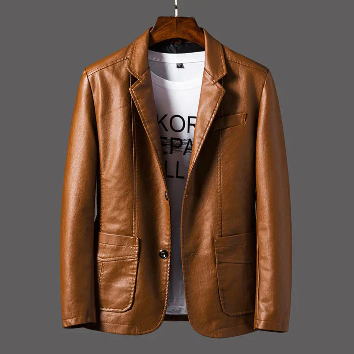 Mens Leather Jacket Stylish Fit - BritishMode