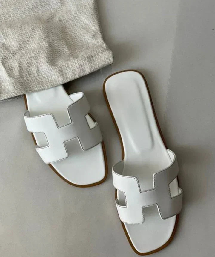 Womens Sandals Modern H-Design Slip-On - BritishMode