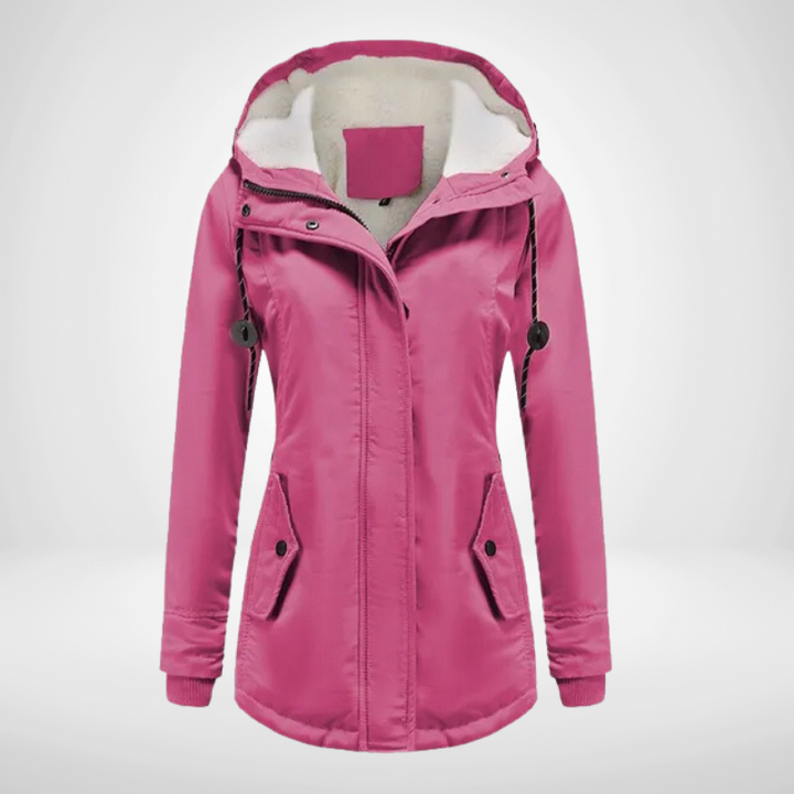 Womens Fleece Hooded Coat Warm Fit - BritishMode