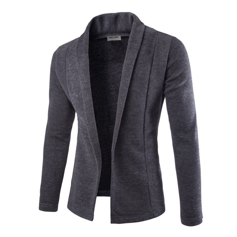 Mens Open Cardigan Sweater Relaxed Fit - BritishMode