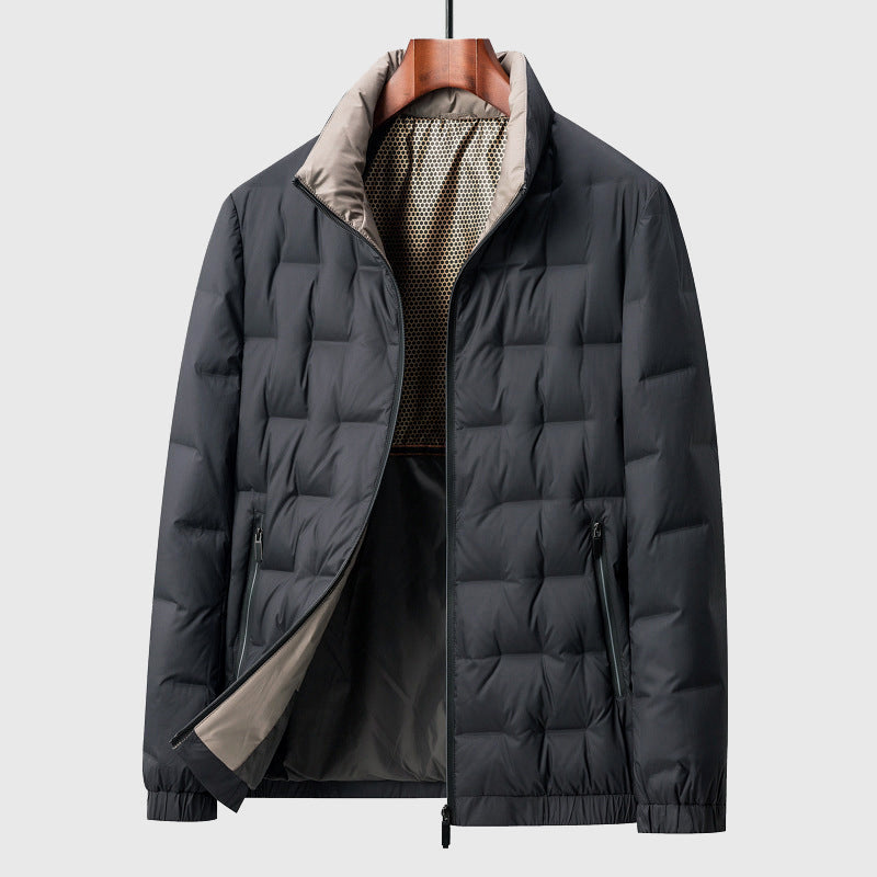 Mens Waterproof Puffer Jacket Insulated Hooded