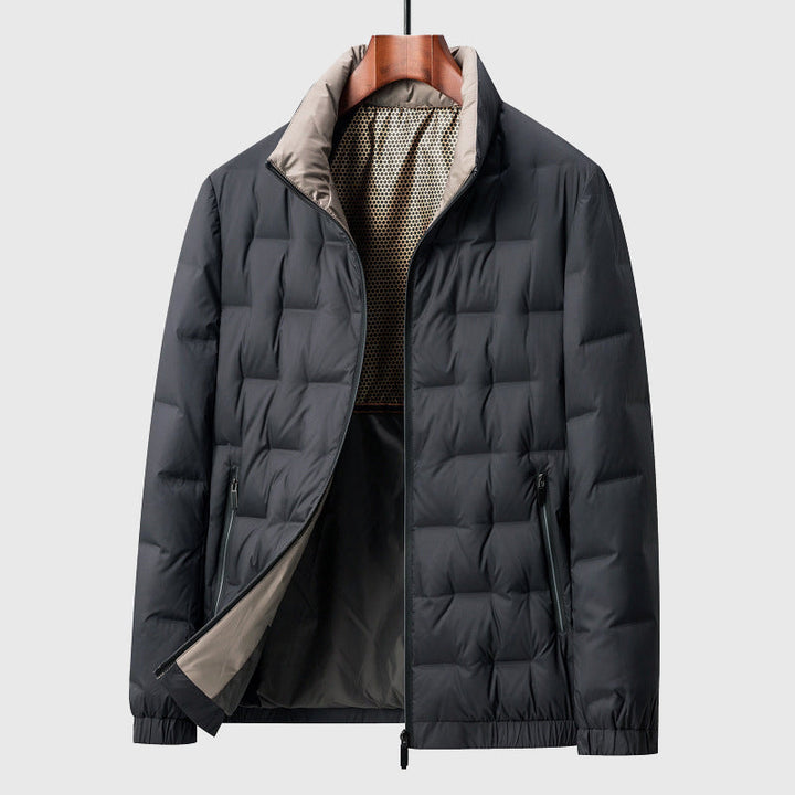 Mens Waterproof Puffer Jacket Insulated Hooded