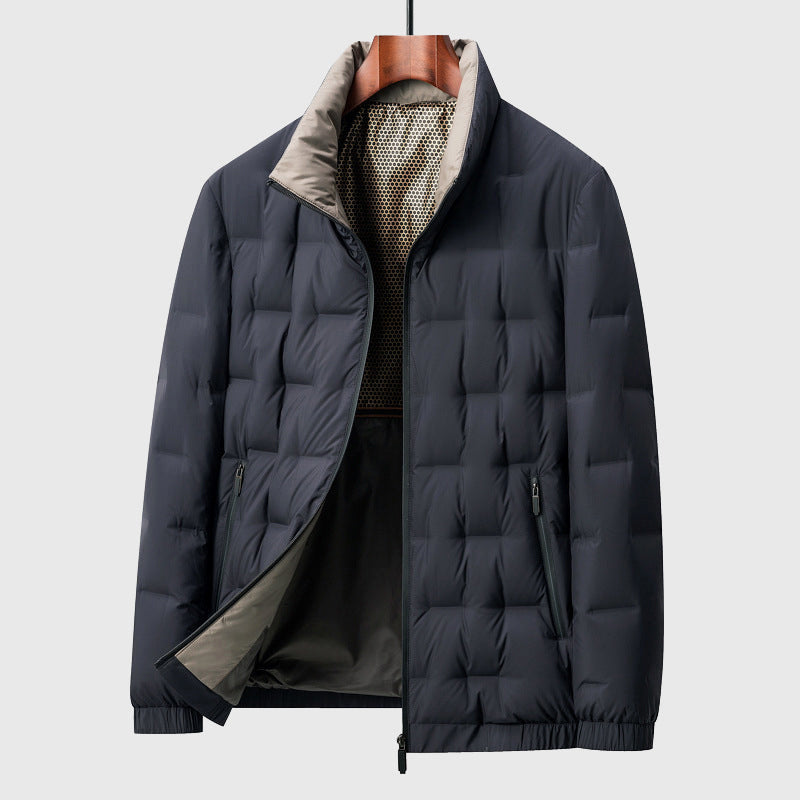Mens Waterproof Puffer Jacket Insulated Hooded