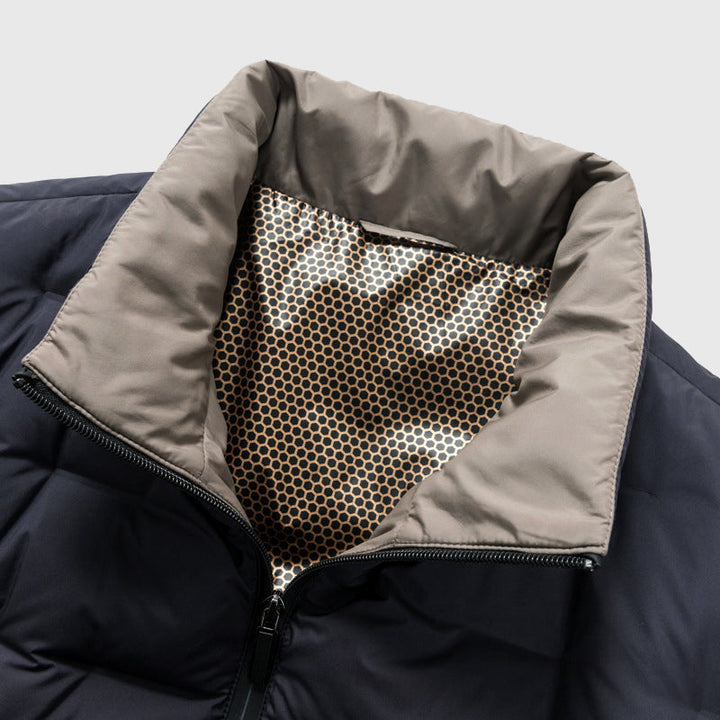 Mens Waterproof Puffer Jacket Insulated Hooded