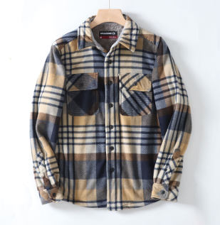 Mens Flannel Shirt Soft Brushed Dense Weave Warm Fit