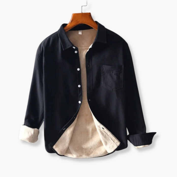 Mens Flannel Shirt Soft Blend Fabric Button Front - BritishMode