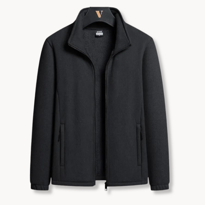 Unisex Fleece Jacket with Flatlock Seams Flexible Warm Fit