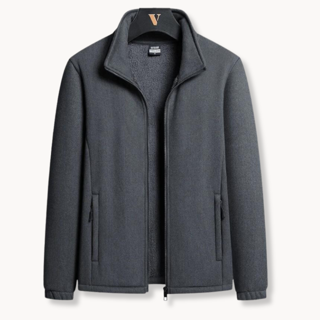 Unisex Fleece Jacket with Flatlock Seams Flexible Warm Fit