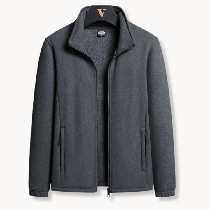 Unisex Fleece Jacket with Flatlock Seams Flexible Warm Fit