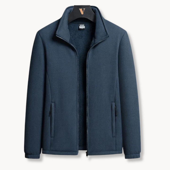 Unisex Fleece Jacket with Flatlock Seams Flexible Warm Fit - BritishMode