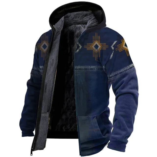 Mens Fleece Jacket Warm Casual Fit
