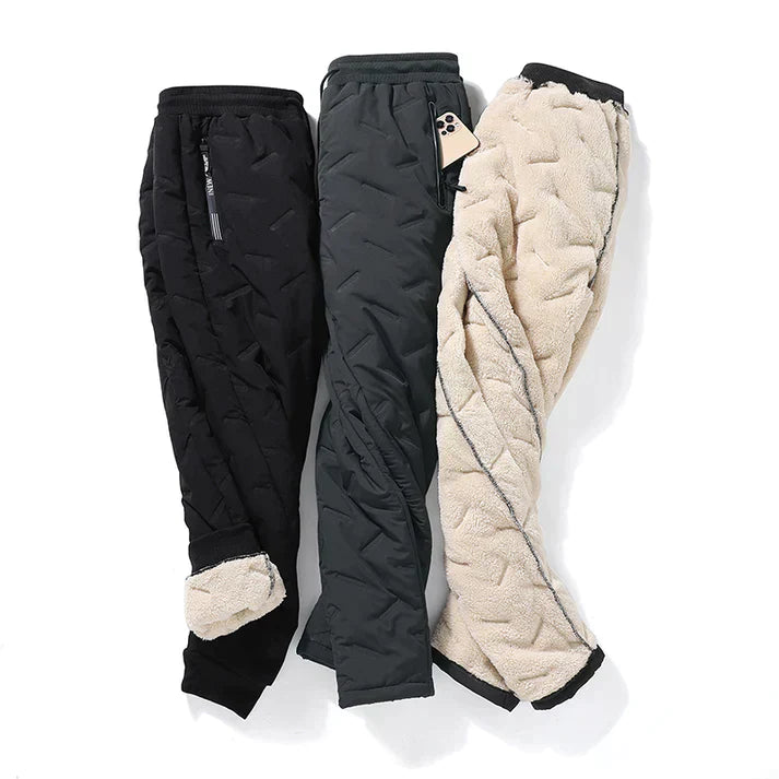 Unisex Fleece Trousers Water-Resistant Shell Heat Retaining