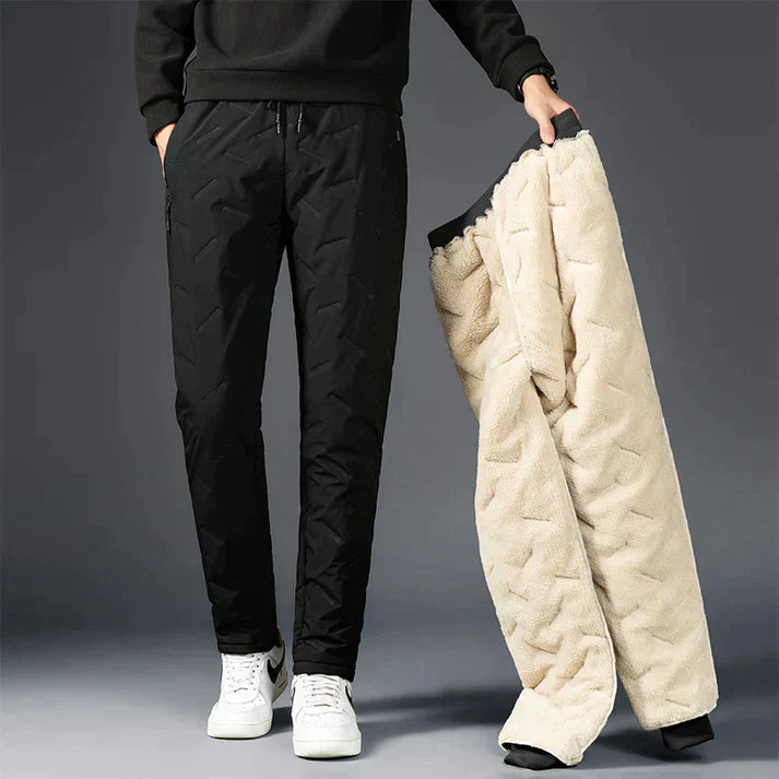 Unisex Fleece Trousers Water-Resistant Shell Heat Retaining