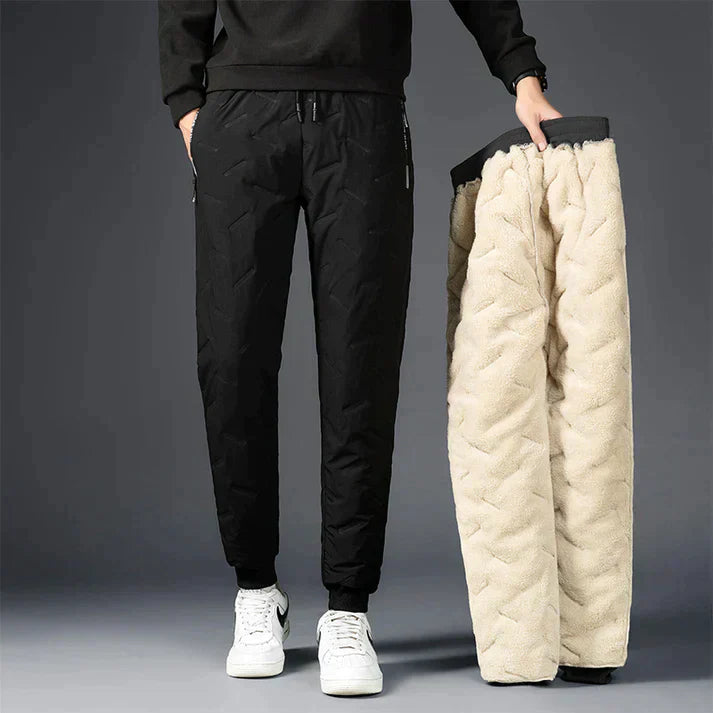 Unisex Fleece Trousers Water-Resistant Shell Heat Retaining